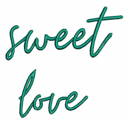 Sweet Love Applique Embroidery Design 24775