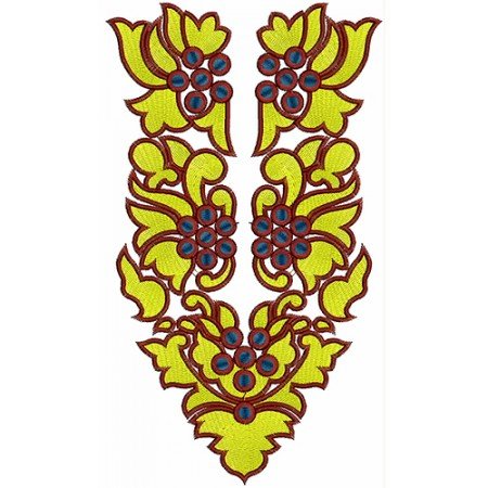 Traditional Serbian Costume Embroidery Design