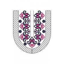 Men's Sherwani Neck Embroidery Design