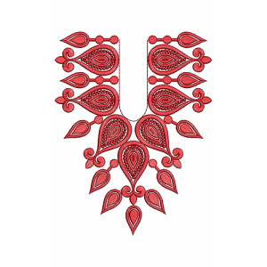 Chinese Tunic Blazer Neck Embroidery Design