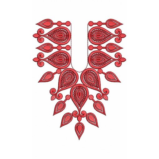 Chinese Tunic Blazer Neck Embroidery Design