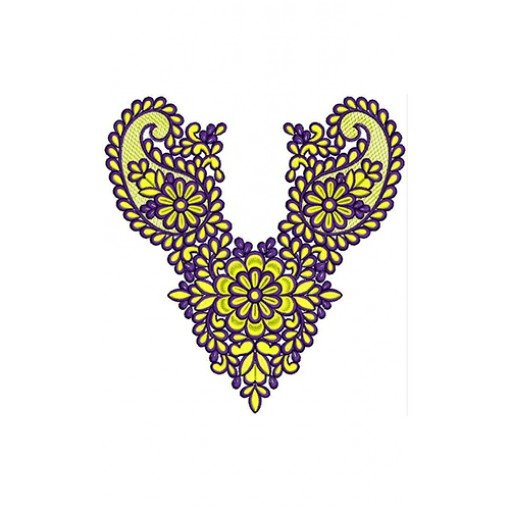 New Neck Embroidery Design 19786