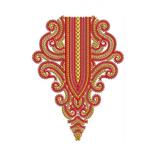 New Neck Embroidery Design 20027