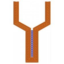 African Men's Neck Embroidery Design 22588