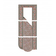 African Agbada Men's Neck Embroidery Design African Agbada Men's Neck Embroidery Design