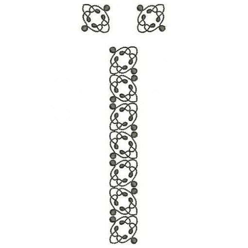 Adorable Style Long Mens Neck Embroidery Design 24730