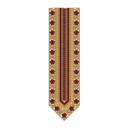 African Agbada Men's Neck Embroidery Design