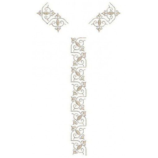 Beautiful Satin Collar Border Mens Neck Design 24724