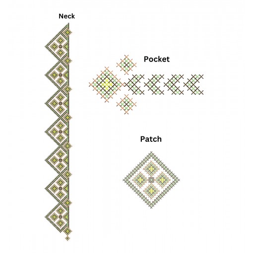 Cross Stitch Embroidery For African Kaftan Cross Stitch Embroidery For African Kaftan