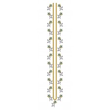 Cross Stitch Style Mens Neck Embroidery Design 25073