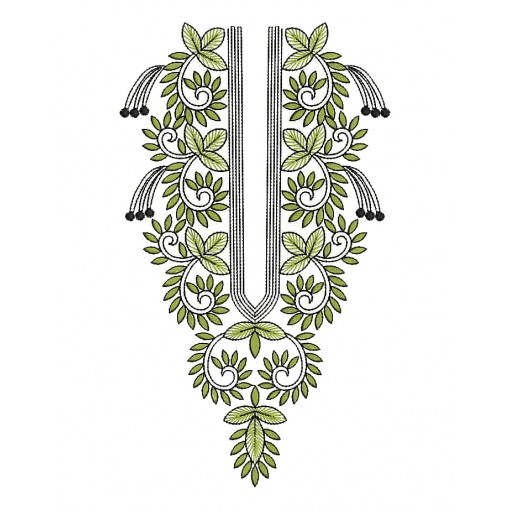 Embroidery Suit Neck Design