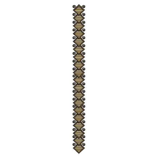 Long Dress Mens Neck Embroidery Design 25087