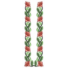Mens Neck Placket Embroidery Designs 25573