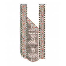 African Agbada Men's Neck Embroidery Design