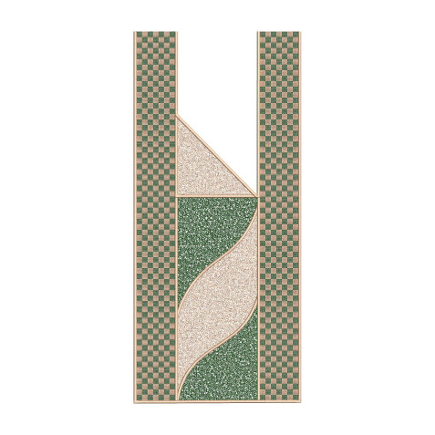 African Agabada Mens Neck Embroidery Design