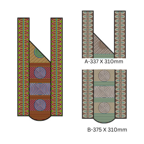 Agbada Embroidery Design For Ladies