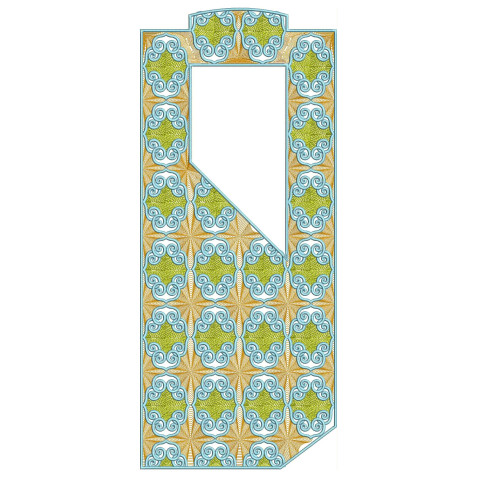 Agbada Mens Neck Embroidery