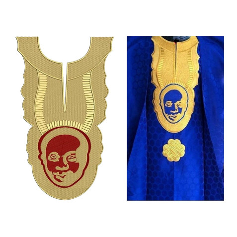 Algerian Traditional Men's Neck Design 21431