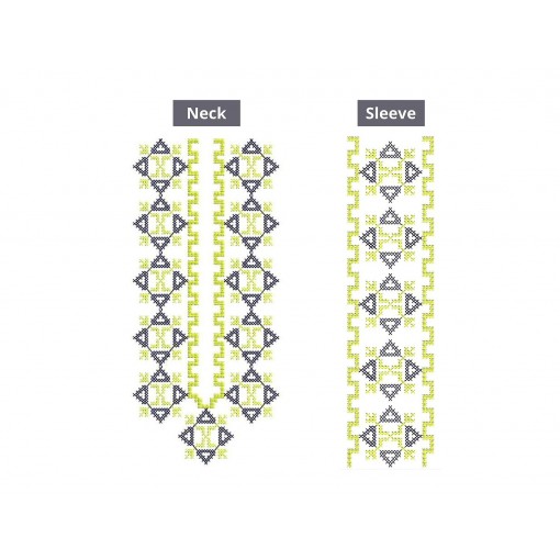 Cross Stitch Kurta Neck Embroidery Design Cross Stitch Kurta Neck Embroidery Design