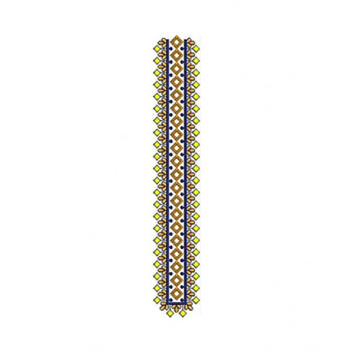 Embroidery Men Neck Pattern