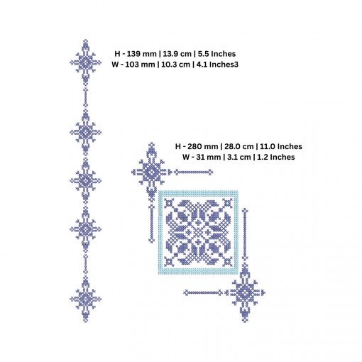 Geometric Cross Stitch Embroidery Design Geometric Cross Stitch Embroidery Design