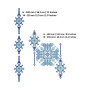 Geometric Tribal Cross Stitch Embroidery Design