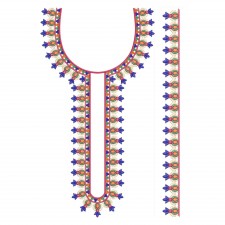 Kenya African Caftan Men's Neck Embroidery Design 21492 Kenya African Caftan Men's Neck Embroidery Design 21492