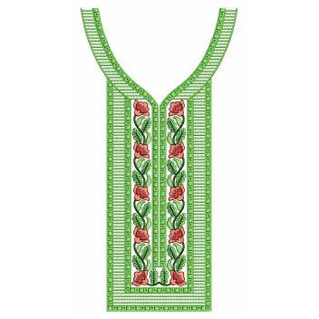 Vida Neck Embroidery Design