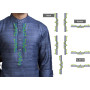 Latest Placket Mens Neck Embroidery Design 25475