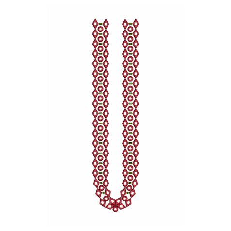 Long T Shirt Neck Embroidery