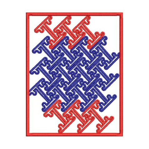 Medium European Geometric Pattern Embroidery
