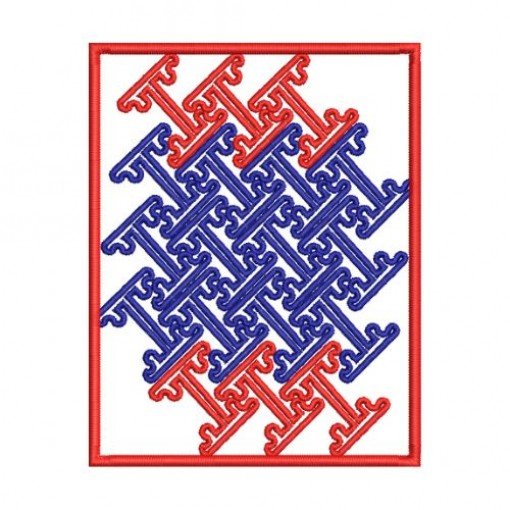 Medium European Geometric Pattern Embroidery Medium European Geometric Pattern Embroidery