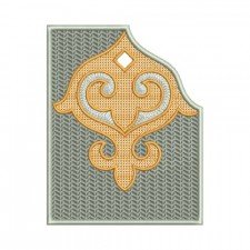 Medium Gancini Jacquard Pattern Embroidery Design Medium Gancini Jacquard Pattern Embroidery Design