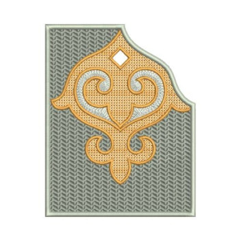 Medium Gancini Jacquard Pattern Embroidery Design