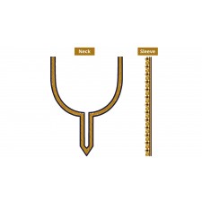 Men's Kurta Neck Embroidery Design 19630 Men's Kurta Neck Embroidery Design 19630