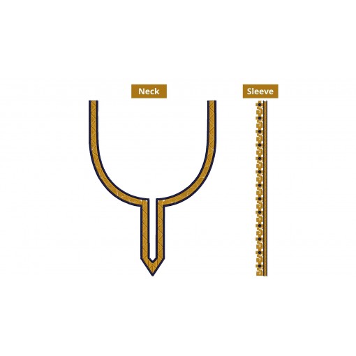 Men's Kurta Neck Embroidery Design 19630 Men's Kurta Neck Embroidery Design 19630