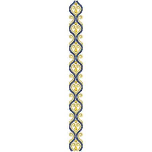 Mens Neck Machine Embroidery Design