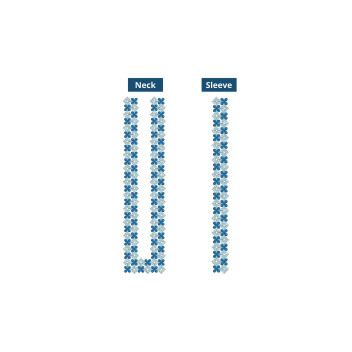 Mens Neck Embroidery Design 10935