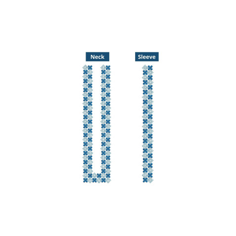 Mens Neck Embroidery Design 10935