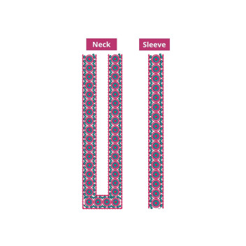 Mens Neck Embroidery Design 10944