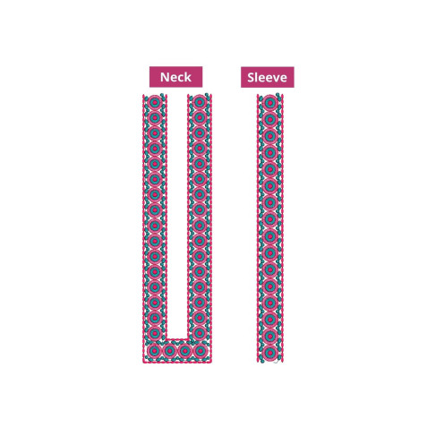 Mens Neck Embroidery Design 10944
