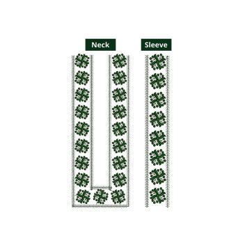 Mens Neck Embroidery Design 10945