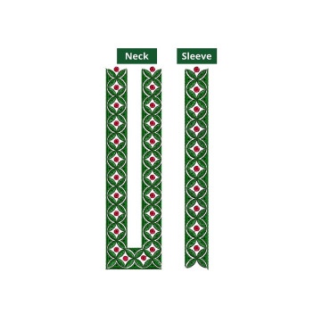 Mens Neck Embroidery Design 10946