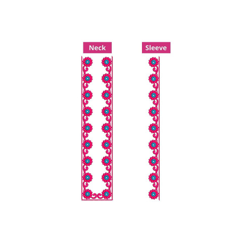 Mens Neck Embroidery Design 10948