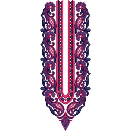 Neck Punjabi Embroidery Design For Man's Clothing