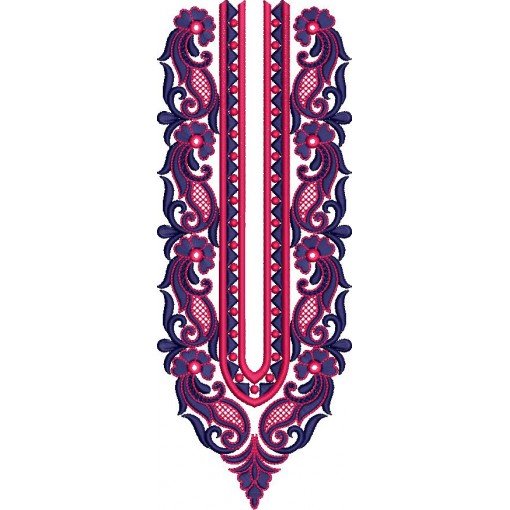 Neck Punjabi Embroidery Design For Man's Clothing