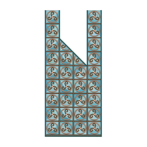 Traditional Agabada Mens Neck Embroidery