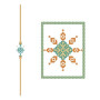 Traditional Neck Cross-Stitch Embroidery Design