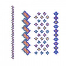 Traditional Ukrainian Mens Neck Embroidery Design - 25AP59 Traditional Ukrainian Mens Neck Embroidery Design - 25AP59