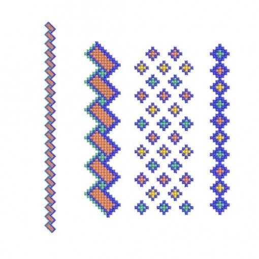 Traditional Ukrainian Mens Neck Embroidery Design - 25AP59 Traditional Ukrainian Mens Neck Embroidery Design - 25AP59